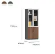 Executive Office File Cabinet - Brown Wooden 2 Door - 2