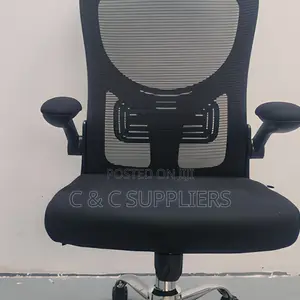Swivel Mesh Desk Chair - Black