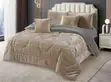 Luxury 6x7 Silk Jacquard Comforter Set - 1