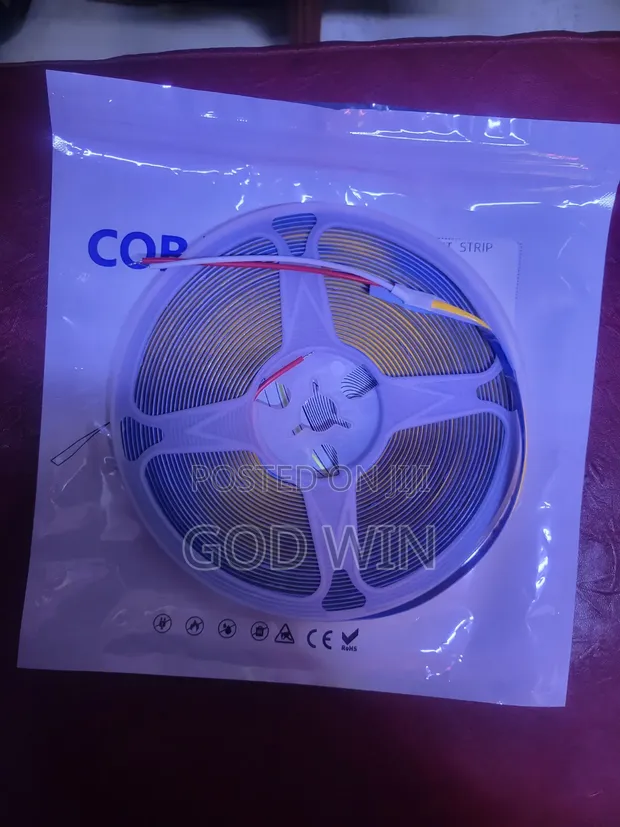 Cob LED Lights - Mfumo wa Mita 5, Rangi ya Dhahabu - 1