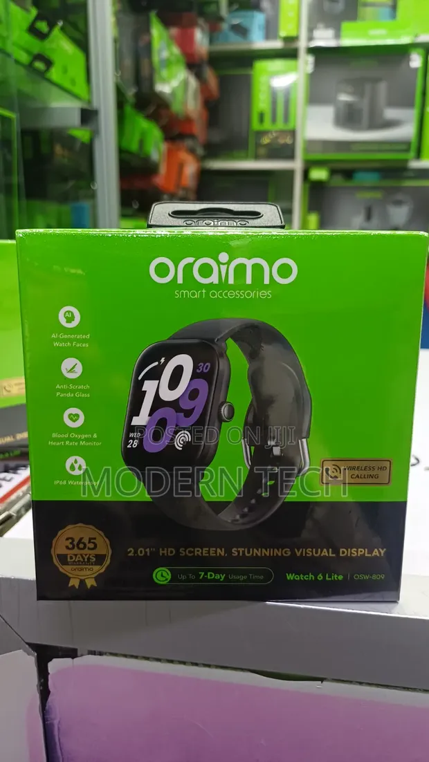 Oraimo Watch 6 Lite Smartwatch 2.01" HD Screen - 1