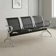 3-Link Black Waiting Bench - 4