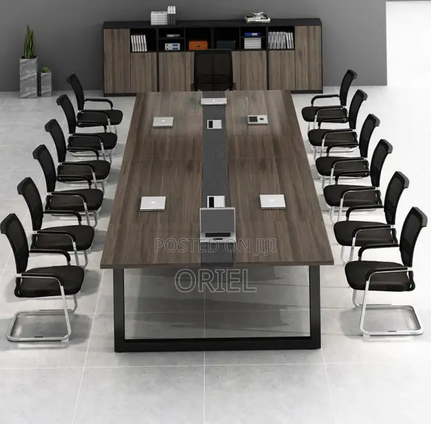 Office Boardroom Meeting Table - Brown - 1