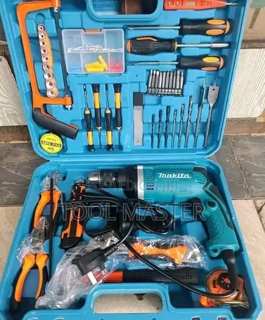 Makita Complete Corded Drill Tool Kit - 1