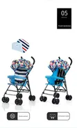 Premium Foldable Baby Stroller - Portable Umbrella Canopy - 1
