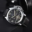 Panerai Automatic Watch ya Wanaume - Nyeusi na Kahawia - 1