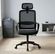 Office Chair with Headrest and Fixed Armrest - 2