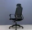 Office Chair with Headrest and Fixed Armrest - 4