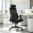 Swivel Lama Mesh Desk Chair - Black - 1