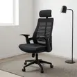 Swivel Lama Mesh Desk Chair - Black - 3