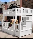 Wooden Hardwood Bed - Customizable - 2