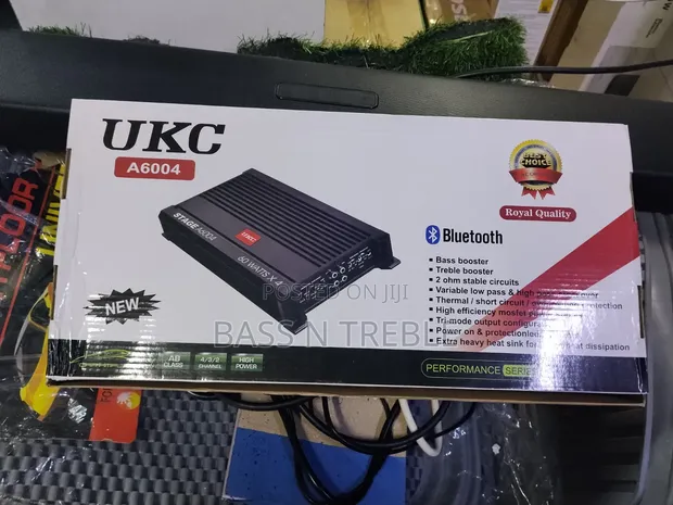 UKC A6004 4-Channel Car Amplifier - 1000W Peak - 1