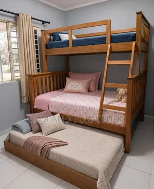 BUILT Double Decker Bunk Bed with Pullout