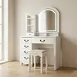 White Modern Vanity Makeup Desk - 4