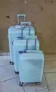 Unbreakable PP Rubber Suitcase 3-in-1 Set - 1