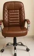 Premium Brown Leather Office Chair - 2