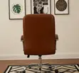 Premium Brown Leather Office Chair - 5