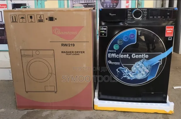 Ramtons Washing Machine Wash and Dry (10kg Washer, 7kg Dryer) RW219 Black - 1
