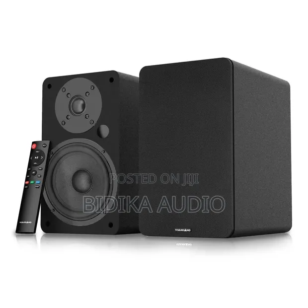 Vulkkano A5 ARC Active Bookshelf Speakers - Black - 1