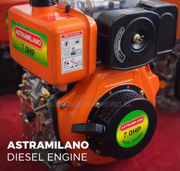 Air Cooled Diesel Engine - 7.0 HP Manual Start - 1