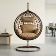 Brand New Hanging Hammock Chair - Brown Fabric - 2