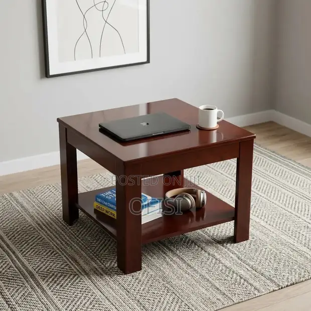 Solid Mahogany Coffee Table - Brand New - 1