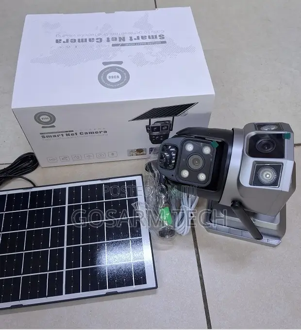 V380 Pro Solar 4G Dual Lens PTZ CCTV Security Camera - 1
