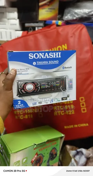 Sonashi Bluetooth Radio with Wiring Harness & Remote