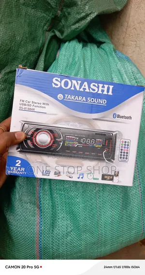 Sonashi Bluetooth Stereo with Wireless Remote, AUX Input