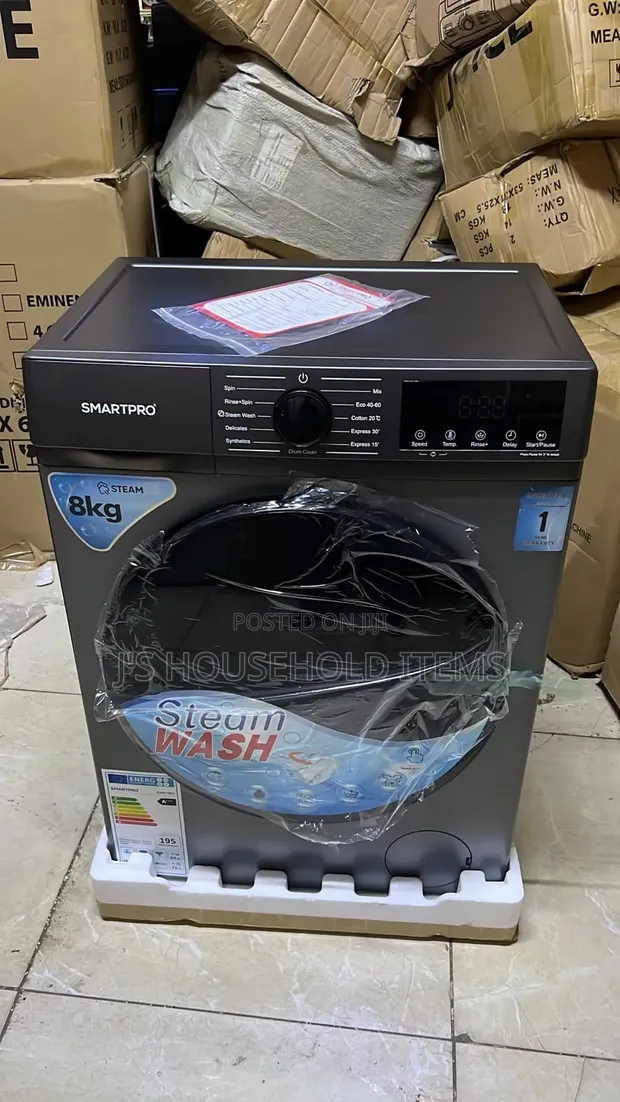 Smartpro 8kg Front Load Washing Machine - 1