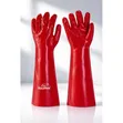Red PVC Chemical-Resistant Gloves - 1