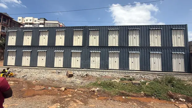 40ft Container Stalls with Cutout Doors - 1