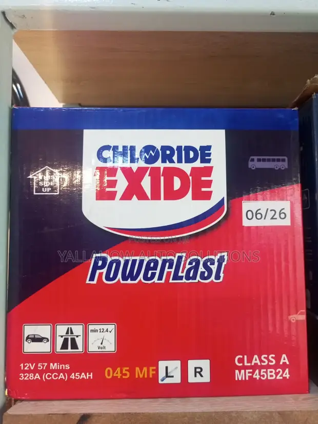 Exide Chloride NS60L Battery - Maintenance Free - 1
