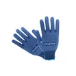 Blue Cotton Knitted Gloves with PVC Dots - 2