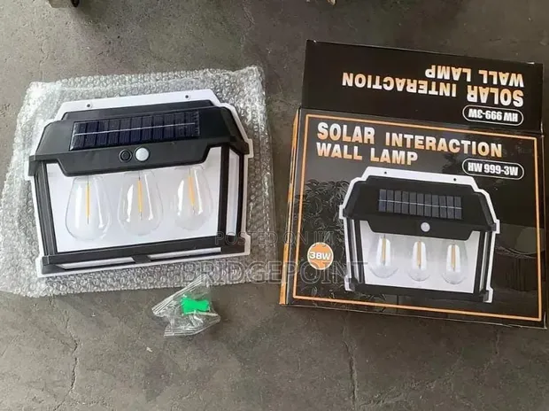 Solar Wall Lamp with Photocell and Motion Sensor - 1