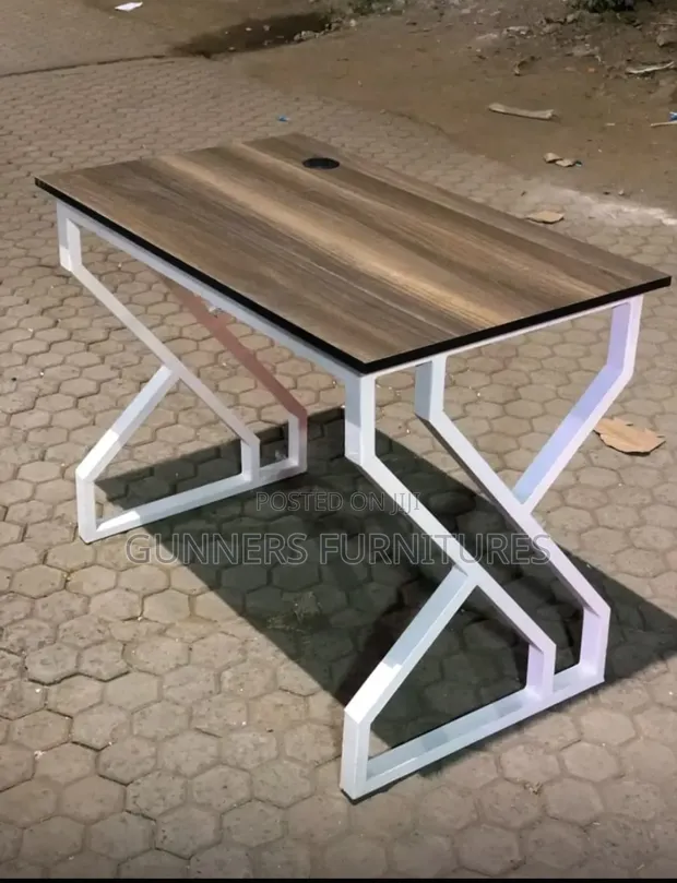 Boss Office Products Metallic Frame Office Desk 1.2m - 1