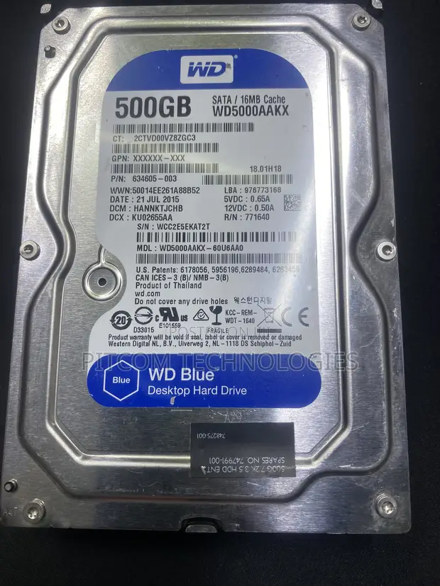 WD 500GB Desktop Hard Drive - 1