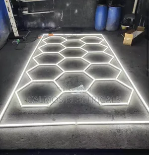Hexagon Car Showroom Lights