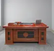 Executive Office Desk - Imported Mahogany 180cm - 1
