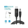 Kebo ya USB hadi 12V DC Power Boost - 1A Step-Up Converter - 2