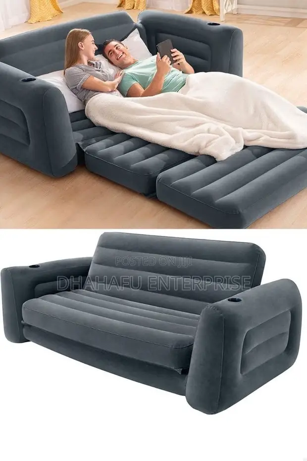 3-Seater Inflatable Pull-Out Sofa Bed + Free Electric Pump - 1