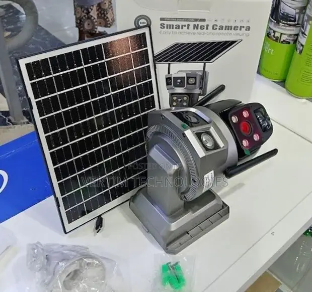 Kamera ya Usalama ya V380 Dual Lens PTZ Solar - 1