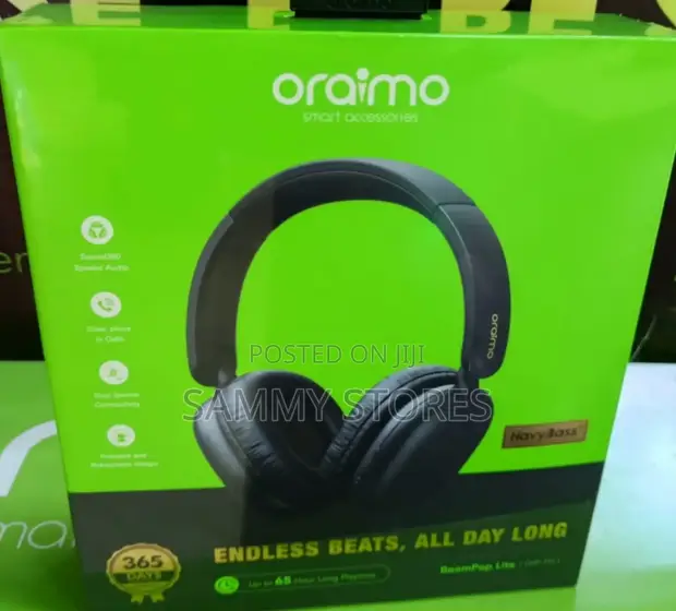 Oraimo BoomPop Lite 65-Hour Wireless Headphones - 1