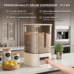 11.5 KG Rice Dispenser for Rice, Cereals & Flour