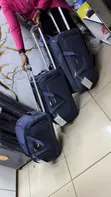 3-in-1 Navy Blue Trolley Bags Set - 1
