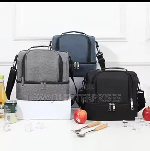 Double Compartment Insulated Lunch Bag
