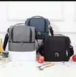 Double Compartment Insulated Lunch Bag - 1