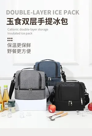 Insulated Lunch Bag - Double Compartment