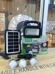 JS-201 Solar Lighting System Kit with 3 LED Bulbs - 1