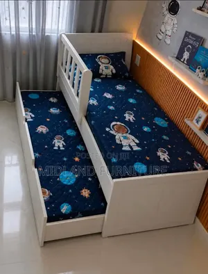 Kids Double Bed with Pullout Bed - Brand New